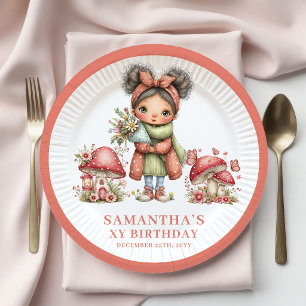 Launische Feen 6. Geburtstag Rosafarben Teller