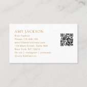 Launische Feen-QR-Code-Visitenkarte Terminkarte (Rückseite)