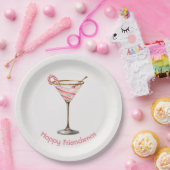 Launische Festliche Martini-Glas-Papierplatten Pappteller (Party)