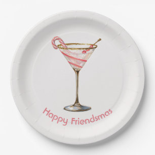 Launische Festliche Martini-Glas-Papierplatten Pappteller