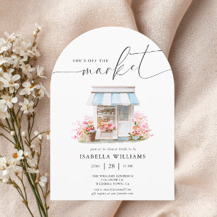 Launische Florale Außer Handel Befindliche Hochzei Einladung