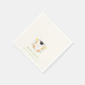Launische Floralkrone Abschluss Serviette (Ecke)