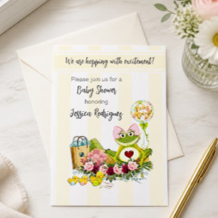 Launische Frosch-Mädchen-Baby-Shower-Einladung  Einladung