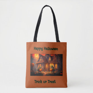 Launische Frösche dekorieren für Halloween  Tasche