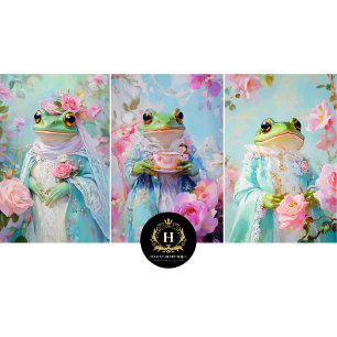 Launische Froschkönig-Geschenkpapierbögen Geschenkpapier Set
