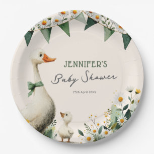 Launische Gänse-Baby-Party-Teller aus Papier Pappteller
