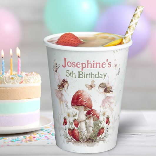 Launische Gartengeister Mädchen Geburtstag klein Pappbecher