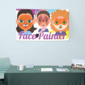 Launische Gesichtsmalerin Gesichtsmalerin Banner (Messeveranstaltung)