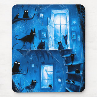 Launische Halloween-Gotische gruselige schwarze Ka Mousepad