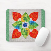 Launische Herz-Steppdecke - Block #1 Mousepad (Mit Mouse)