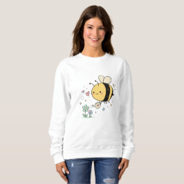 Launische Hummel-Blumenkunstliebhaber Sweatshirt
