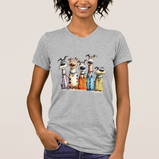 Launische Hunde T-Shirt (Vorderseite)