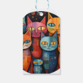 Launische Katze Geschenkanhänger (Rückseite)