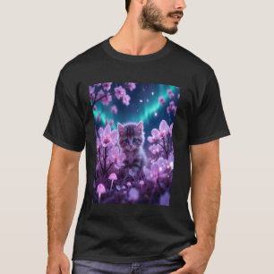 Launische Katze Kätzchen Niedlich für Naturliebhab T-Shirt