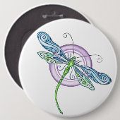 Launische Libelle Button (Vorne & Hinten)