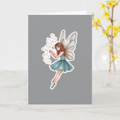 Launische Magische Fee Karte (Gelbe Blume)
