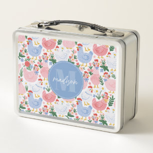Launische Metall-Lunchbox mit Huhn Metall Brotdose