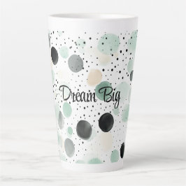 Launische Minze Schwarz Creme Punkte Milchtasse