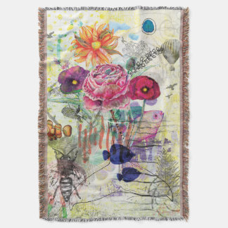 Launische Mixed-Media-Collage-Kunst Decke