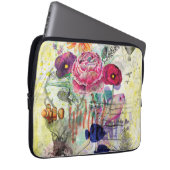 Launische Mixed-Media-Collage-Kunst Laptopschutzhülle (Vorne Rechts)