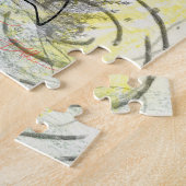 Launische Mixed-Media-Collage-Kunst Puzzle (Seite)