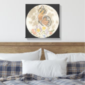 Launische Mondblume Leinwanddruck (Insitu (Schlafzimmer))