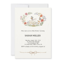Launische Mother Goose Wildblumen-Baby-Party