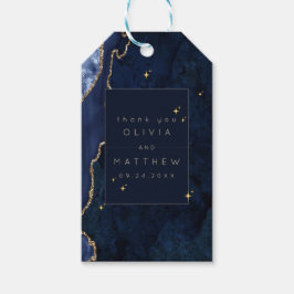 Launische Navy Himmels-Hochzeit Geschenkanhänger