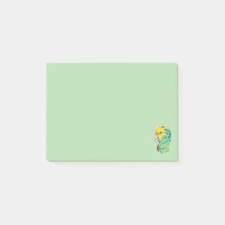 Launische Papageien-Post-it®-Notizen im Wasserfarb Post-it Klebezettel