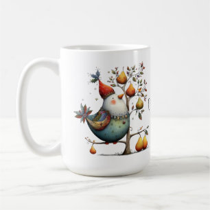 Launische Perdix in einem Birnbaum Weihnachten 15o Kaffeetasse