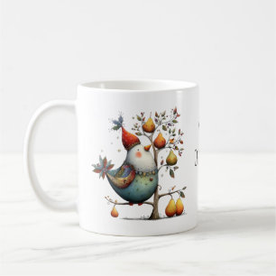 Launische Perdix in einem Birnbaum Weihnachten 325 Kaffeetasse