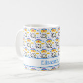 Launische Pflegemonogramm Kaffeetasse (Vorderseite Links)