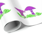 Launische Pilze Geschenkpapier (Rolleneckpunkt)