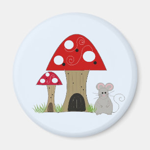 Launische Pilze und Maus Magnet