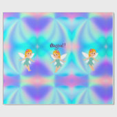 Launische Prinzessin Feen Geburtstag Geschenkpapier (Flach)