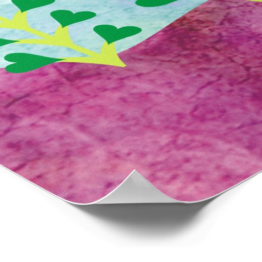 launische Raupe Poster (Ecke)