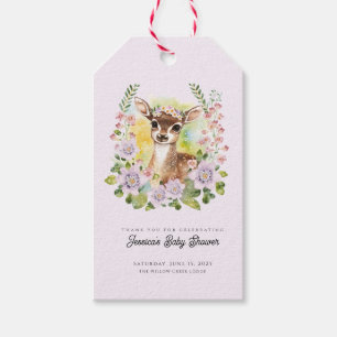 Launische Reh Baby Shower Geschenkanhänger