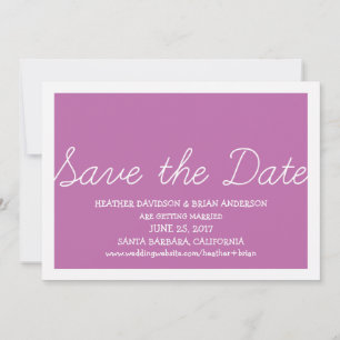 Launische Save-the-Date-Einladung, Fuchsia Save The Date