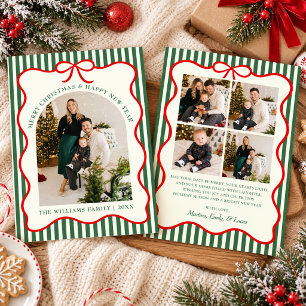 Launische Schleife Frohe Weihnachten Familie Einladung