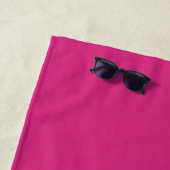 Launische schwarze Katze Mau! Strandtuch (Beispiel)