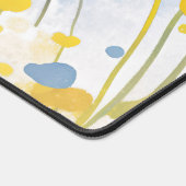 Launische schwarze Katze Sonnige gelbe Butterblume Schreibtischunterlage (Ecke)