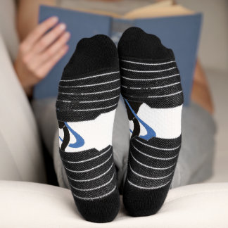 Launische schwarze Katzensocken Socken