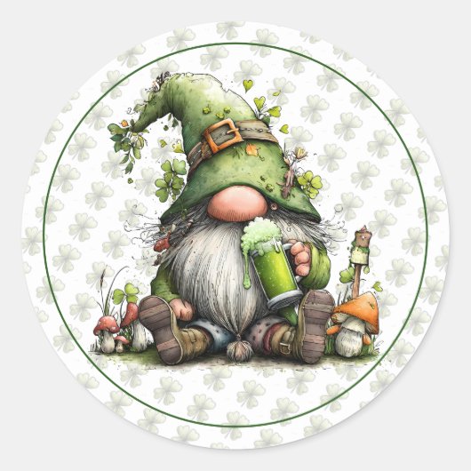 Launische St. Patrick's Day-Feier Runder Aufkleber (Vorderseite)
