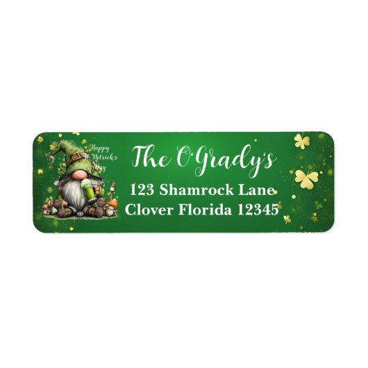 Launische St. Patrick's Day Gnom-Feier (Vorne)