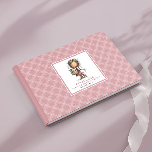 Launische staubige rosa Mädchen 5. Geburtstagsfeie Gästebuch