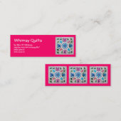 Launische Steppdecke Mini Visitenkarte (Vorne/Hinten)