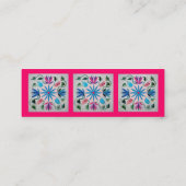 Launische Steppdecke Mini Visitenkarte (Rückseite)