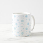 Launische Tasse mit blauem Schneeflockenmuster (VorderseiteRechts)