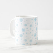 Launische Tasse mit blauem Schneeflockenmuster (Vorderseite Links)