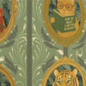 Launische Tiere lesen Bücher Tapete (Naht)